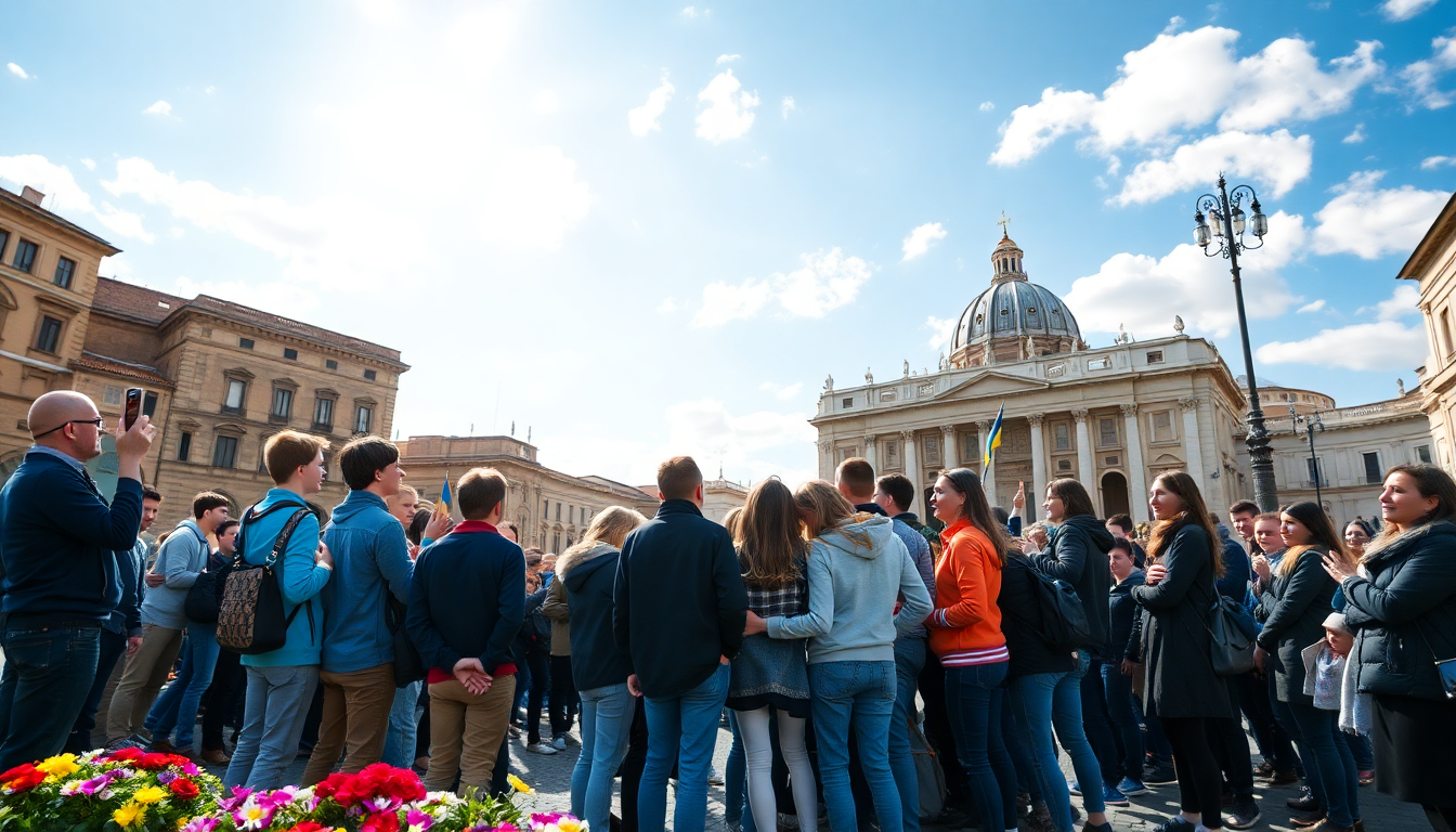Giovani ucraini incontrano il Papa: un viaggio di speranza a Roma
