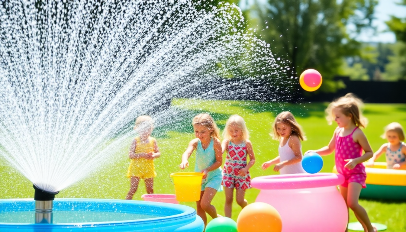 Giochi acquatici estivi per intrattenere i bambini