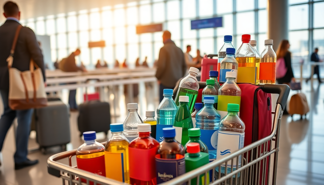 Scoperte recenti nel trasporto aereo sui liquidi in cabina