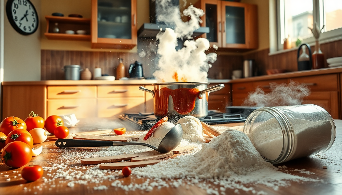 Un incidente culinario a Catanzaro: tra ricette e disastri