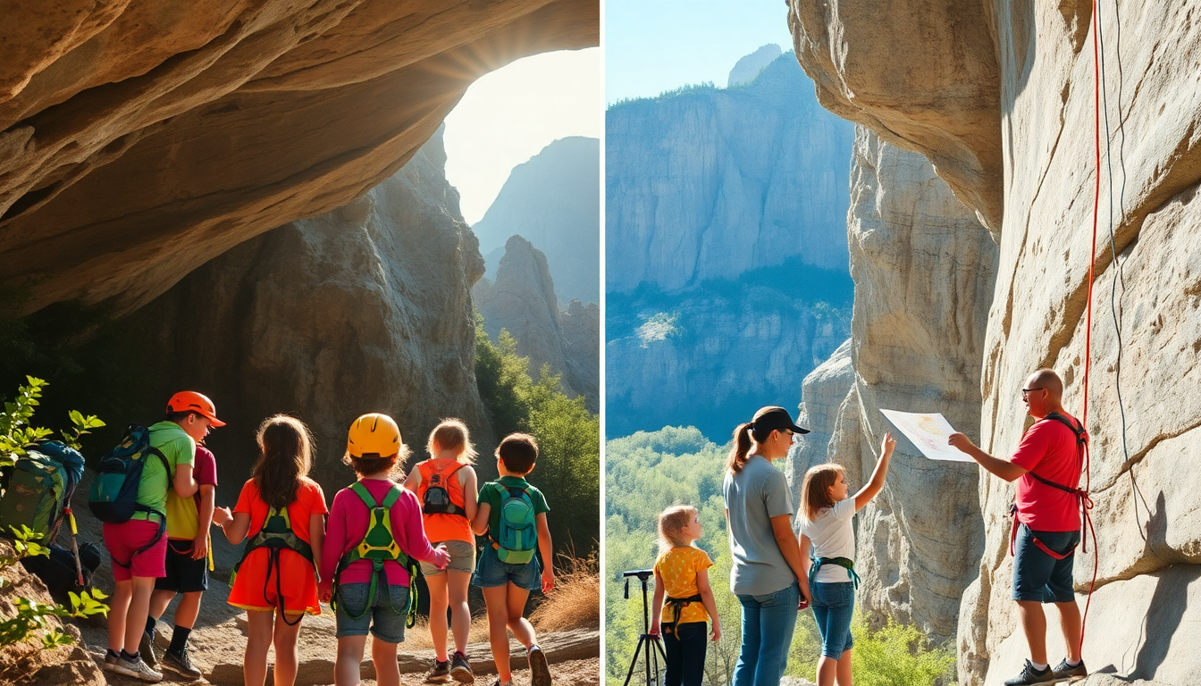 Scopri il weekend avventuroso per famiglie tra grotte e arrampicate