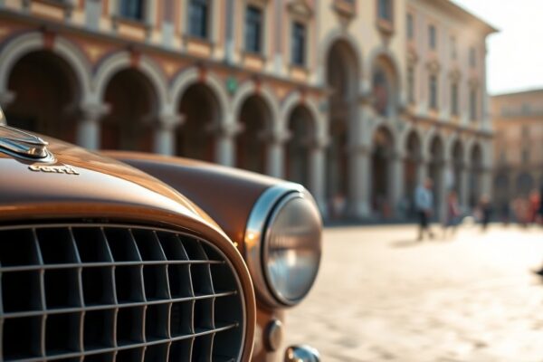 1000 Miglia 2026: il fascino delle auto d'epoca in piazza dei Signori a Vicenza