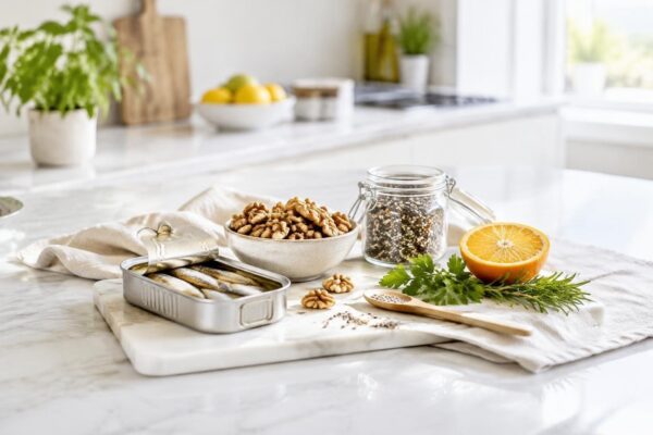 Omega-3 per anziani: cibi mediterranei, porzioni e menu
