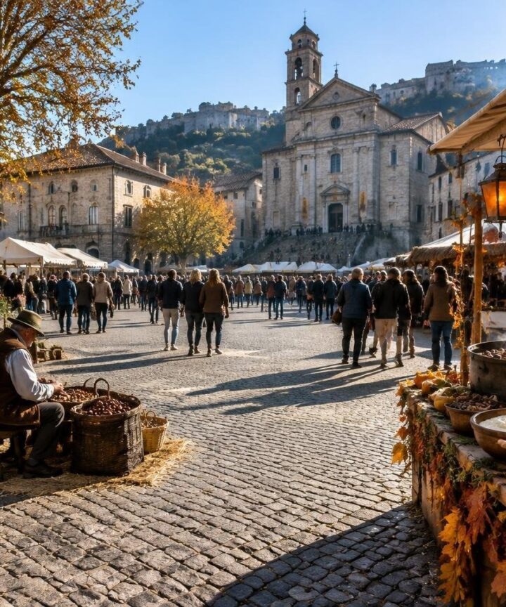 Weekend d'autunno in Lazio: sagre di castagne, salsicce e polenta