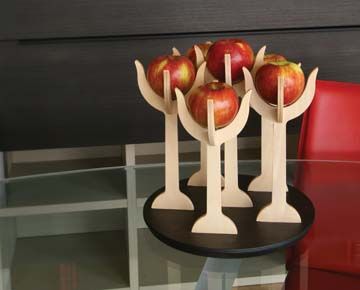 eden porta frutta in legno