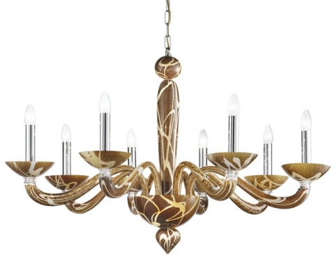 lampadario corteccia murano