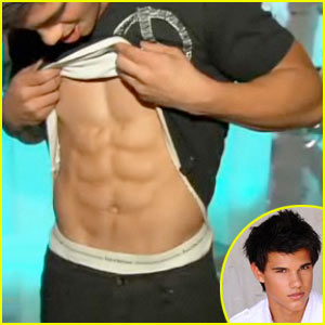 taylor lautner shirtless abs