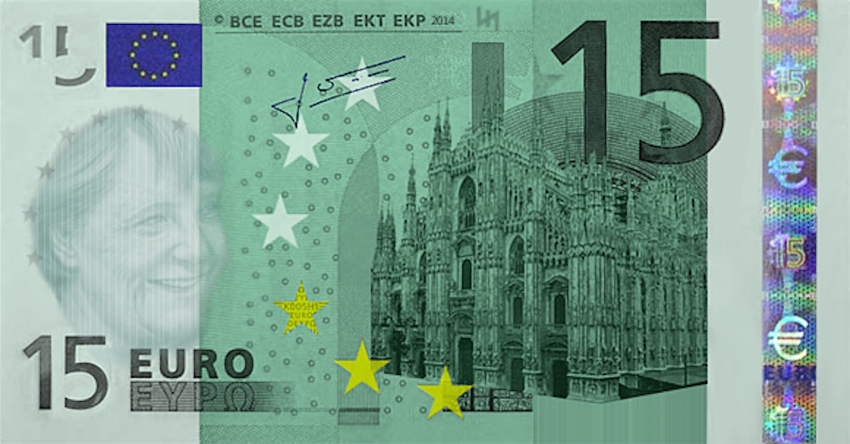 Ecco la nuova banconota da 15 euro, bufala o realtà?