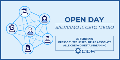 Cida, il 28 febbraio open day per petizione 'Salviamo il ceto medio'