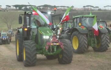 corteo roma protesta agricoltori