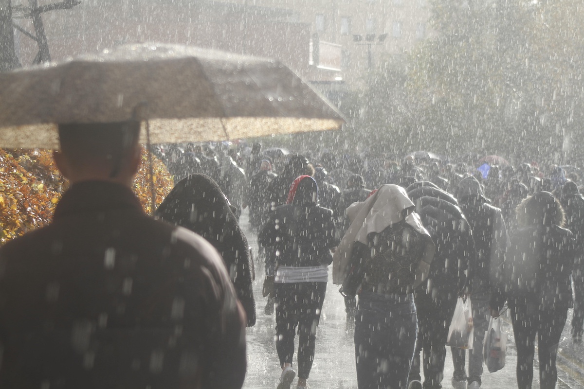 Finale Ligure, avvistata tromba marina causata dal maltempo