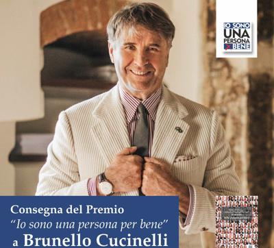 Moda, a Brunello Cucinelli il premio 'Io sono una persona per bene'