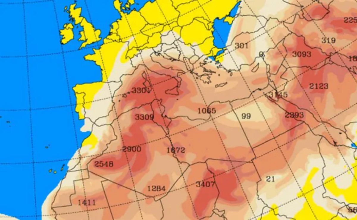 Meteo: nuovo carico di pulviscolo sahariano in arrivo su molte regioni italiane