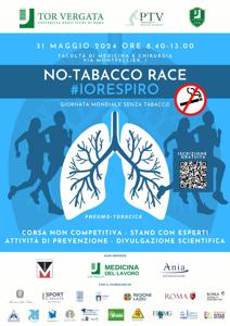 Al via 'No-tabacco race', corsa di Università, Policlinico e Cus Tor Vergata