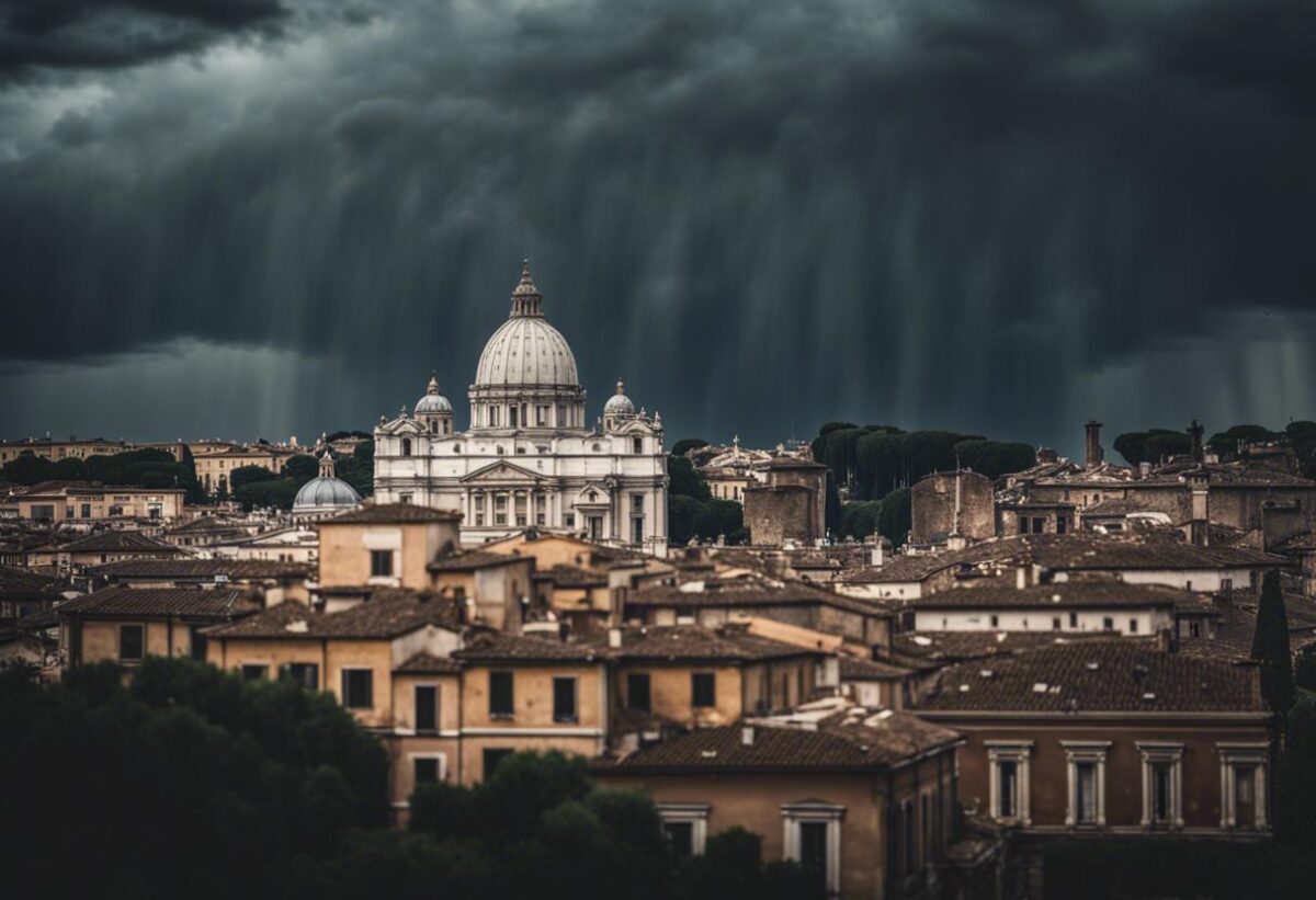 Un diluvio ha colpito Roma, secondo un esperto, la tempesta è paragonabile a quella che provocò il naufragio del Bayesian.