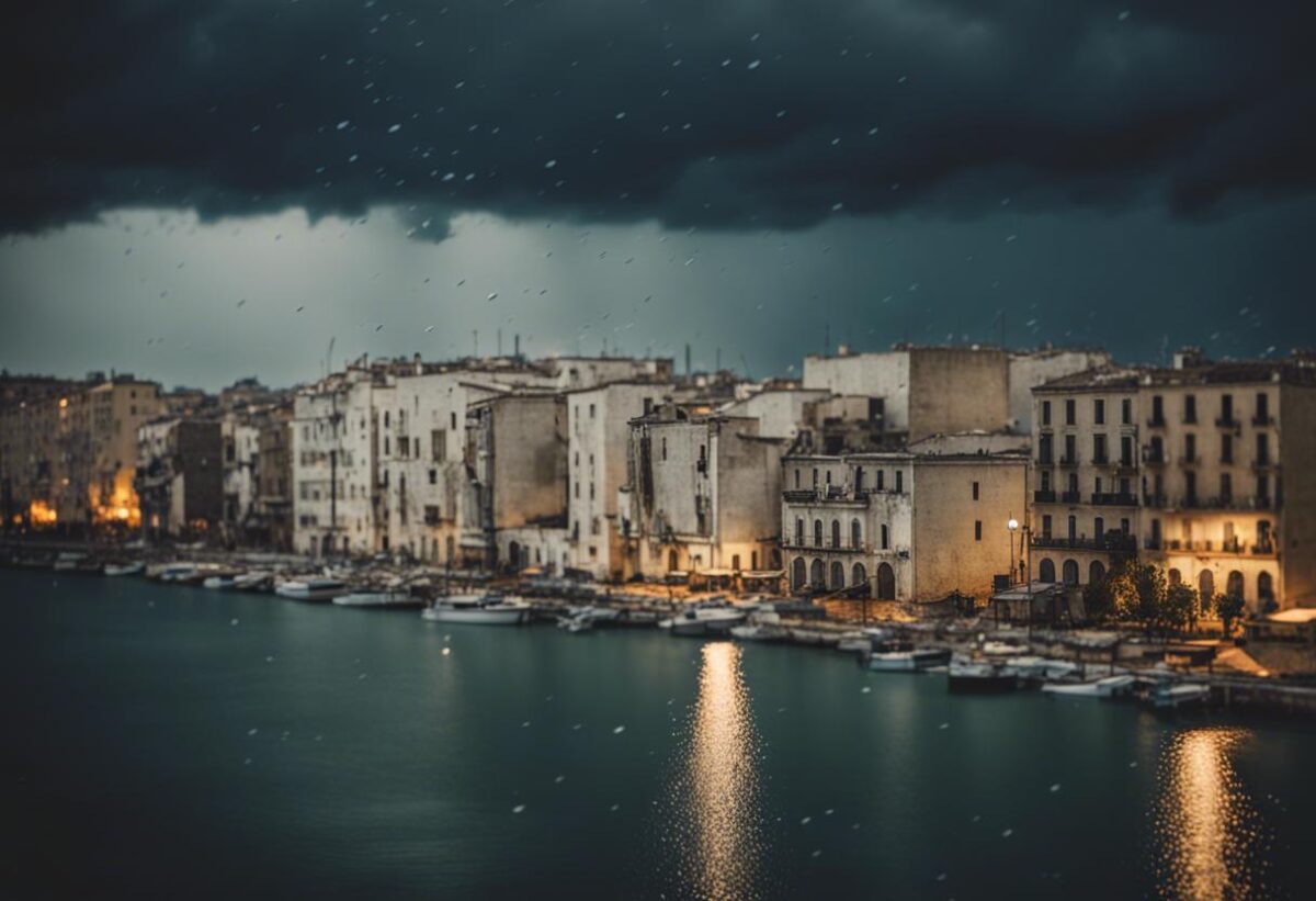 Bari è stata colpita da un violento temporale, con 26 millimetri di precipitazioni registrate in solo un'ora.