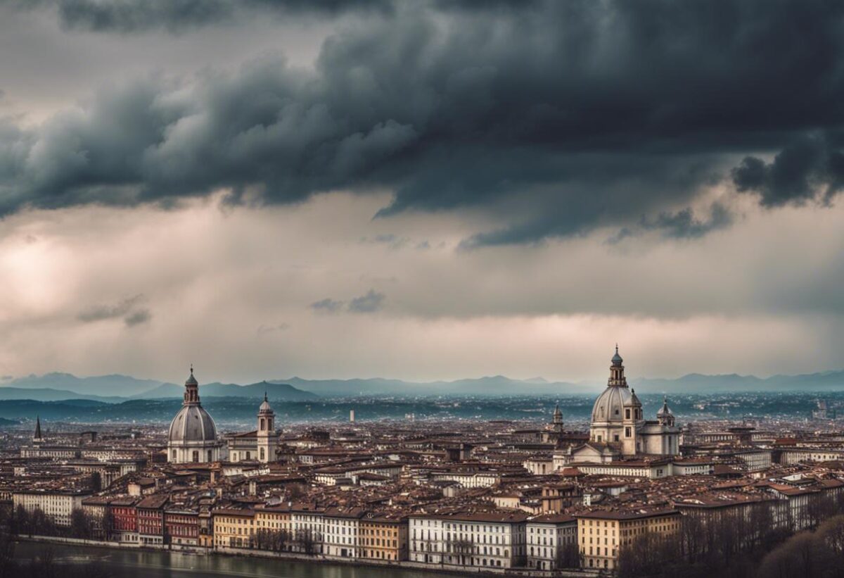 Il clima avverso si è abbattuto sul Piemonte, con Torino come area maggiormente influenzata.
