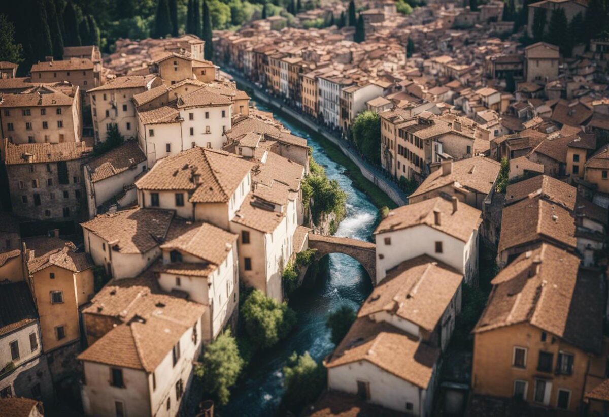 A Bergamo, un torrente ha superato i suoi argini e la forza dell'acqua ha spazzato via le macchine.
