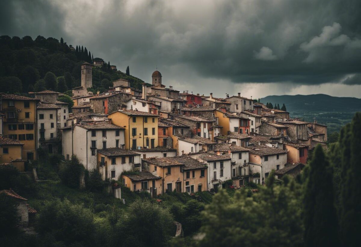 Gragnano (Napoli) è preda del panico a causa di una frana provocata dalle intense precipitazioni.