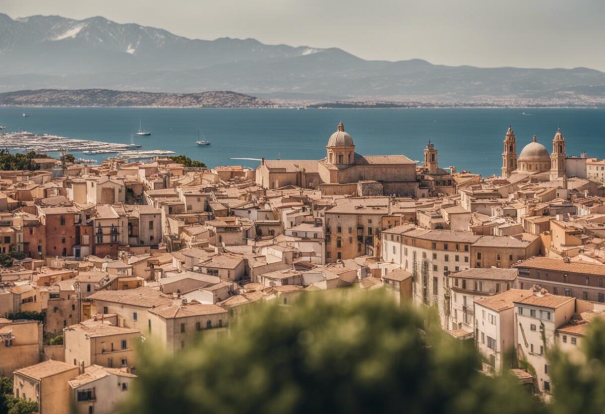 La fotografia di gruppo del G7 Lavoro è stata scattata con lo sfondo panoramico di Cagliari.
