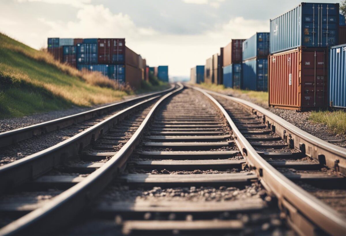 Deragliamento del treno: l'urto con un container precipitato sulle rotaie.