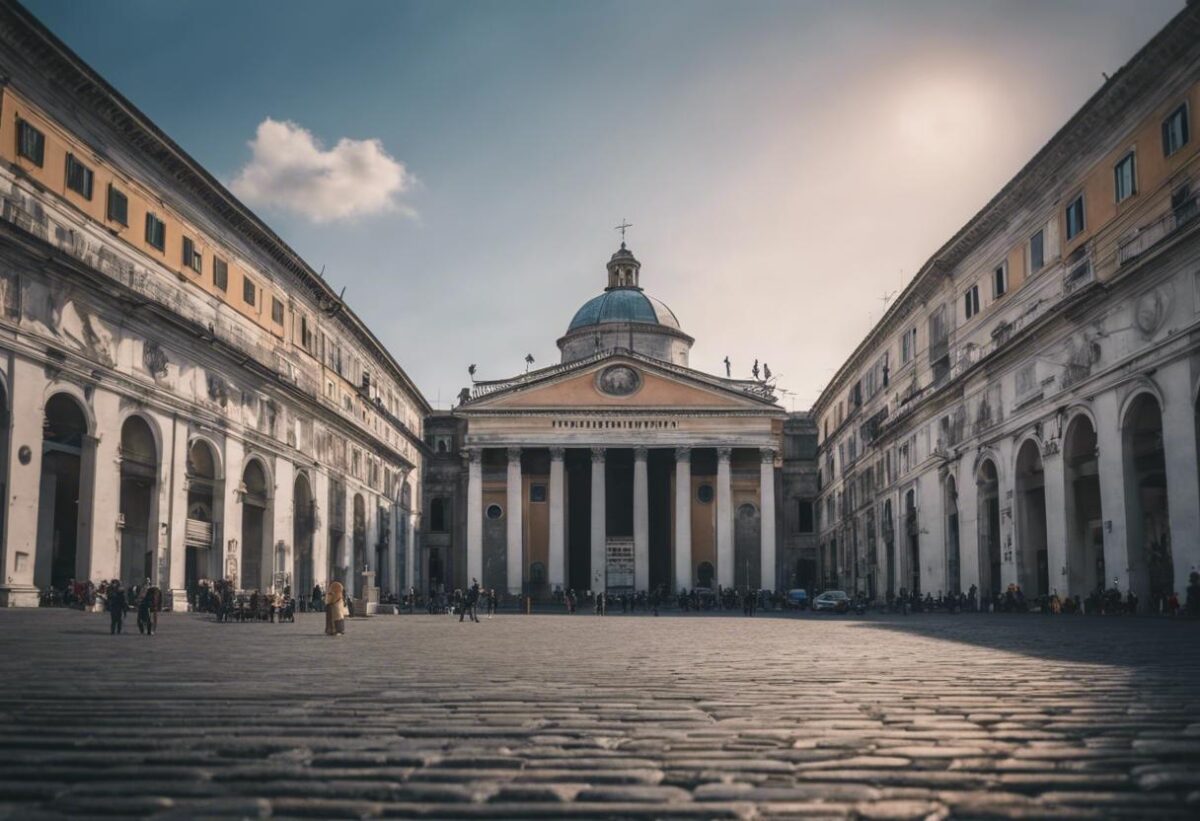 La Piazza del Plebiscito è stata ricreata con 85mila pezzi di Lego.