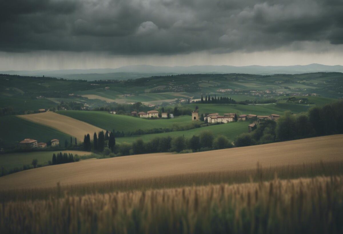 In un solo giorno, 250 mm di piura sono precipitati in Emilia Romagna.