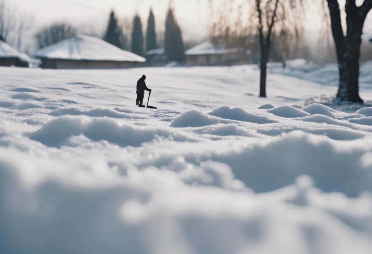 Le condizioni meteorologiche in Emilia Romagna sono avverse, rendendo necessario spalare incessantemente.