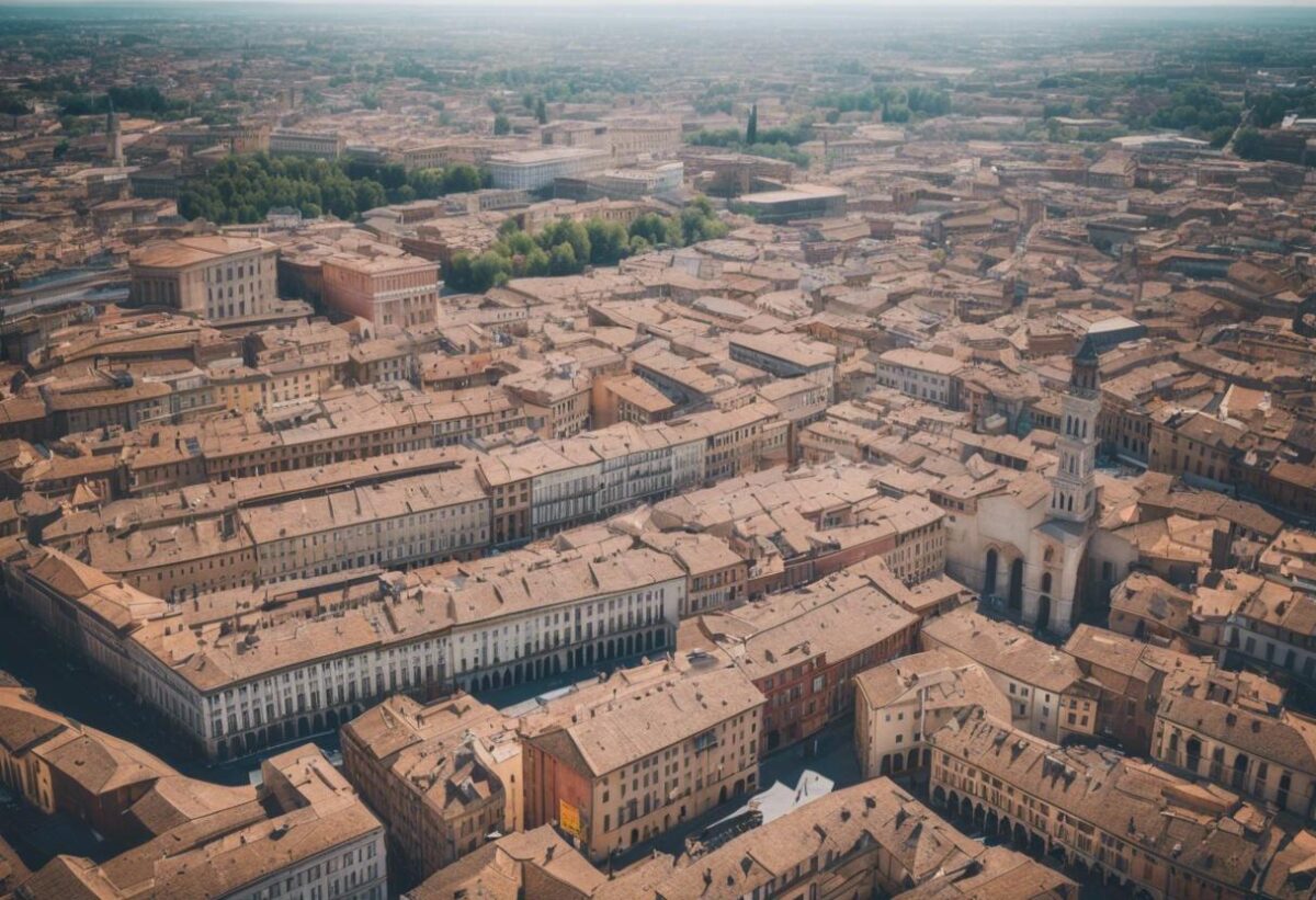 La ricerca del figlio è in corso nella zona di Modena, dopo l'omicidio di una donna anziana avvenuto nel suo domicilio.