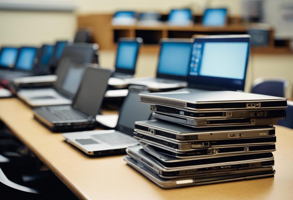 Sono stati sottratti 69 laptop destinati a una scuola media, appena consegnati.