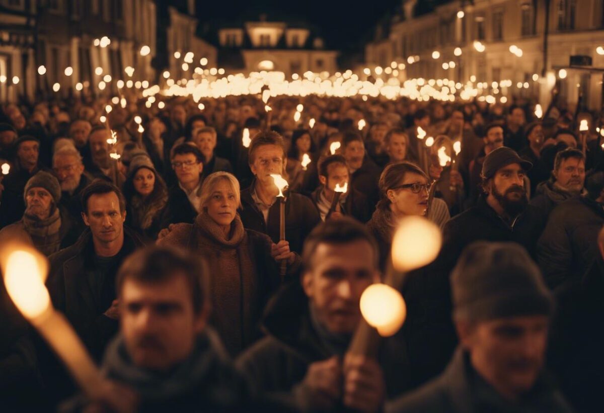 In onore delle vittime, a Nuoro si sono radunate migliaia di persone in piazza per una marcia con torce.