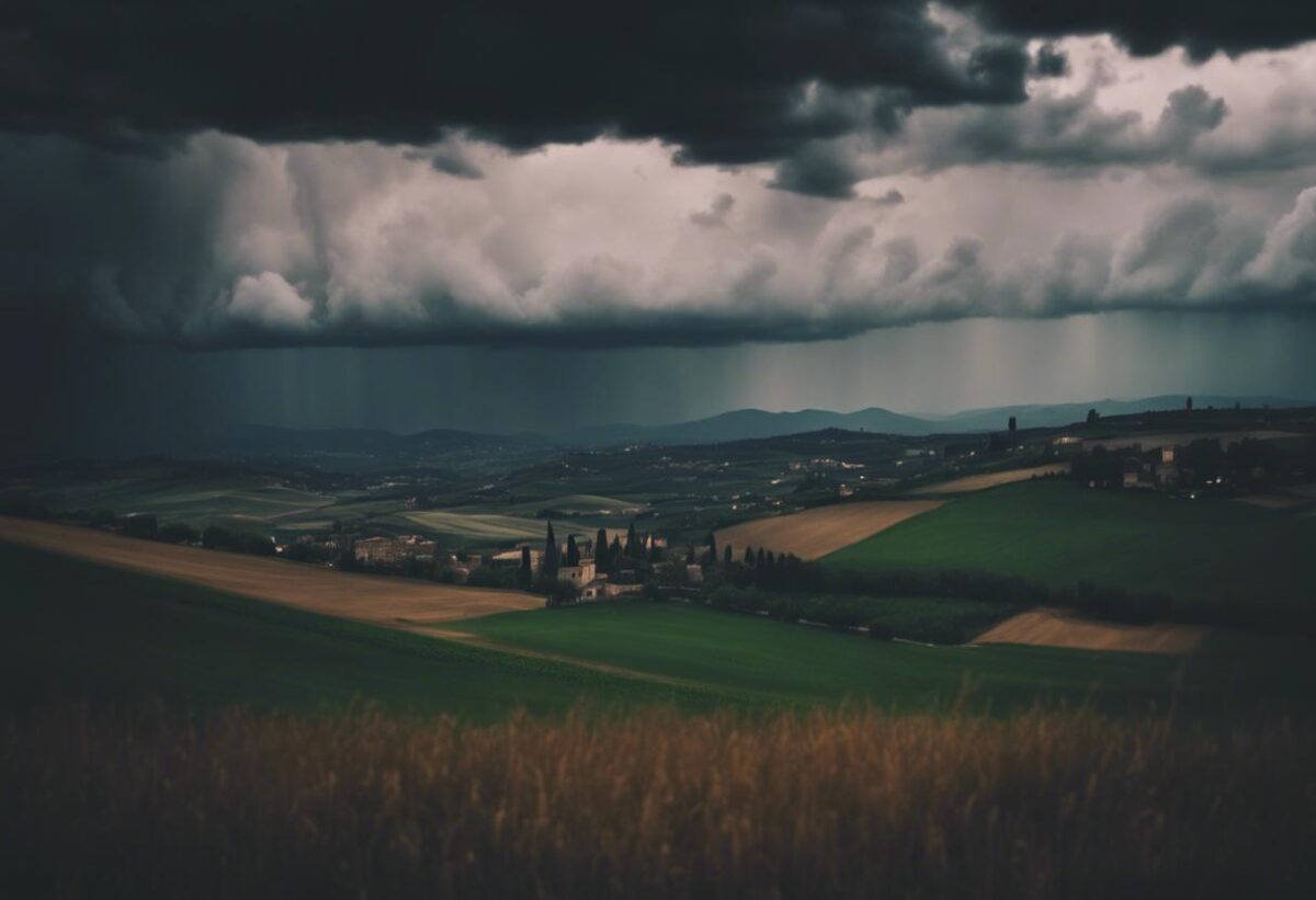 Avviso di maltempo: giovedì 3 ottobre si prevede un'allerta arancione per le regioni del Veneto, Emilia-Romagna, Toscana, Marche e Umbria.