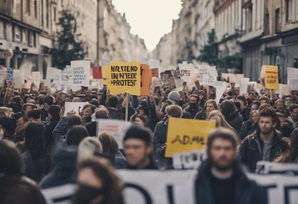 Alla Gnam si è svolta una manifestazione contro l’opera di Italo Bocchino.