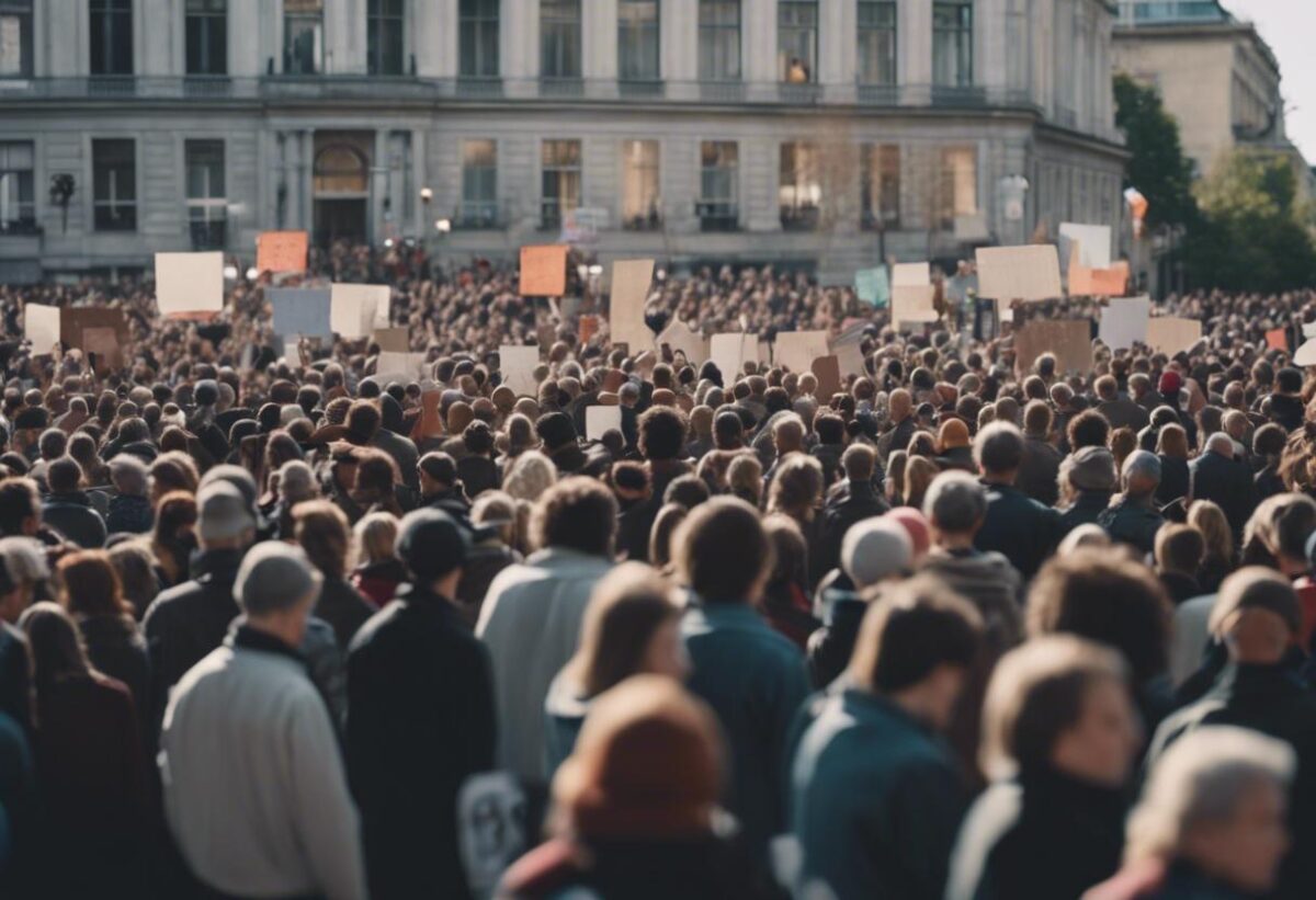 A Ancona, durante il G7, più di duemila persone hanno partecipato a una manifestazione a favore della sanità pubblica.