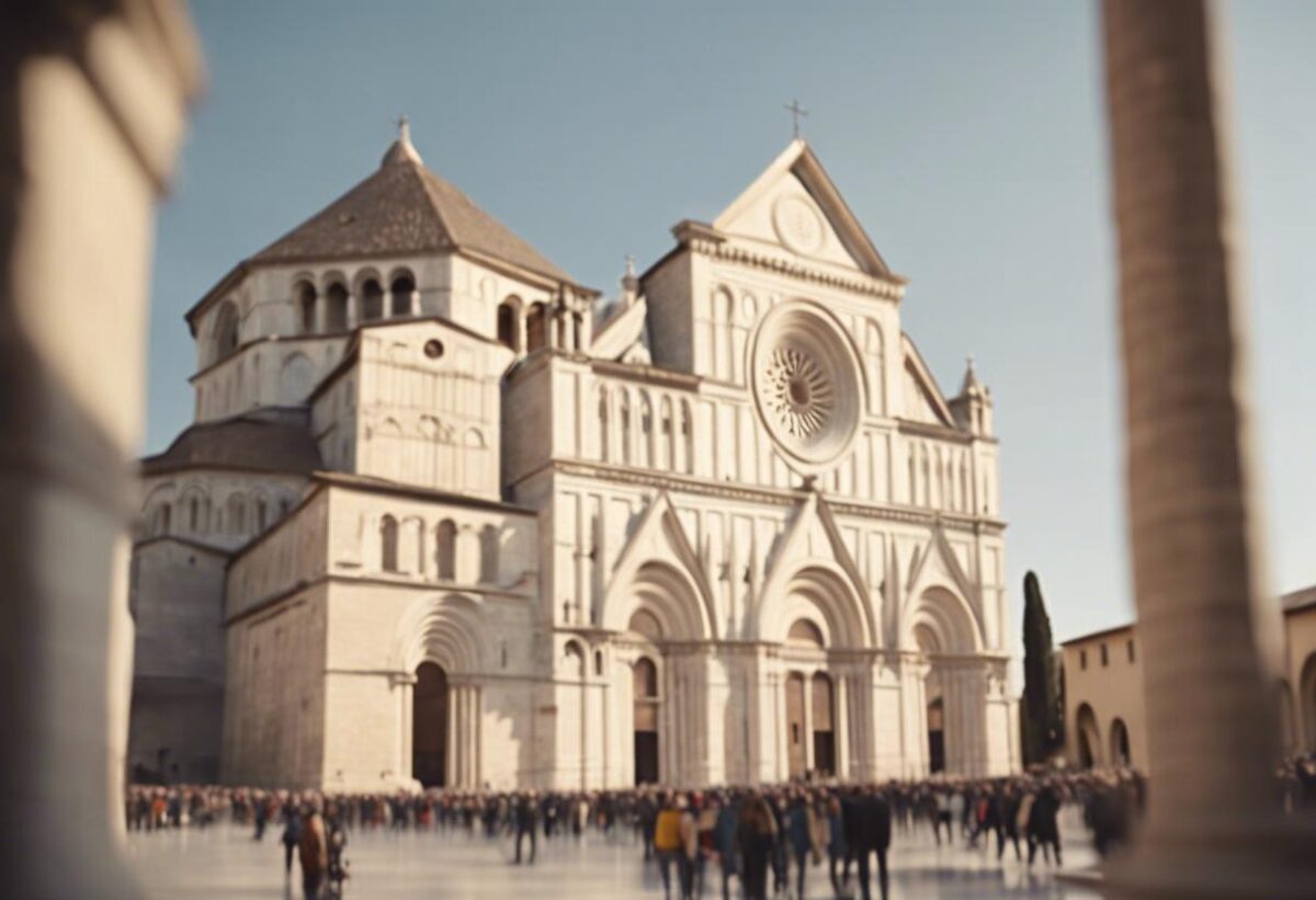 Pannelli in braille e mappe tattili sono disponibili presso la Basilica di Assisi.