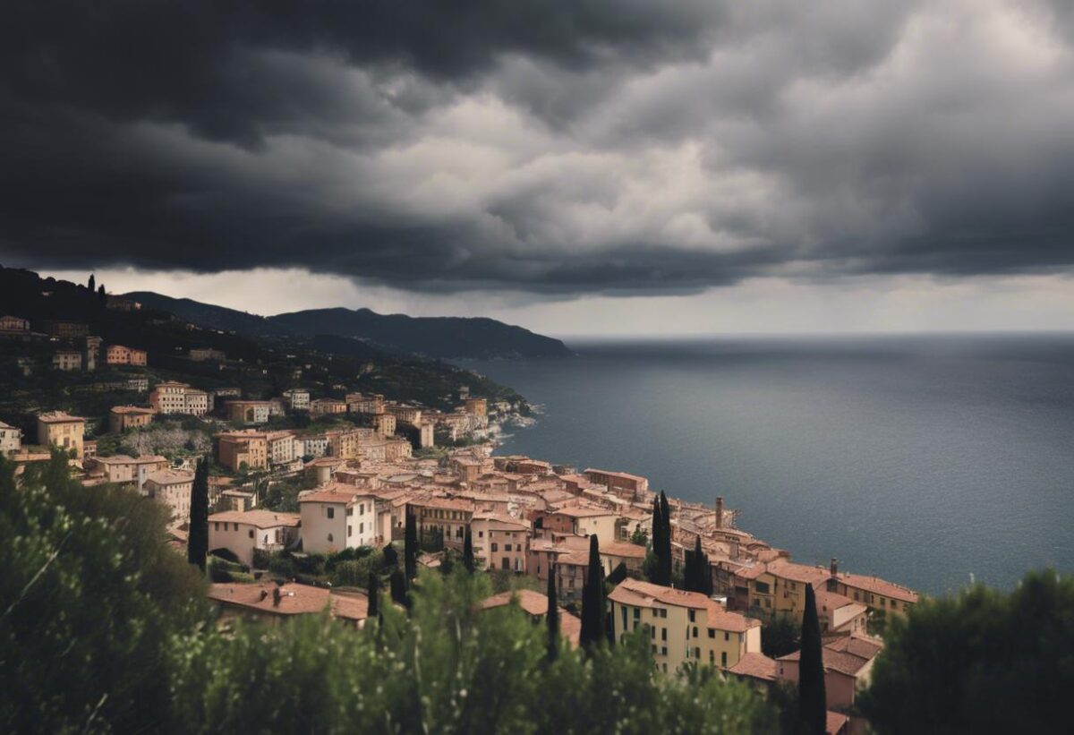 Condizioni meteorologiche avverse, smottamenti e inondazioni in Liguria.