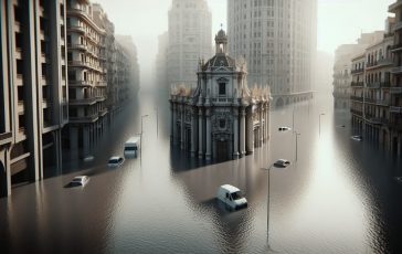 Immagine dell'alluvione che ha colpito Valencia