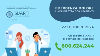 Sanit&agrave;, Siaarti: "Boom di chiamate al numero verde per dolore cronico, mille in un giorno"
