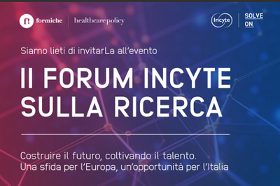 Farmaceutica, a Roma il 2&deg; Forum Incyte sulla ricerca