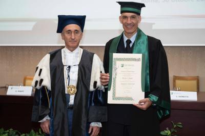 Universit&agrave; Tor Vergata, Dottorato Honoris Causa in Ingegneria Industriale a astronauta Walter Villadei