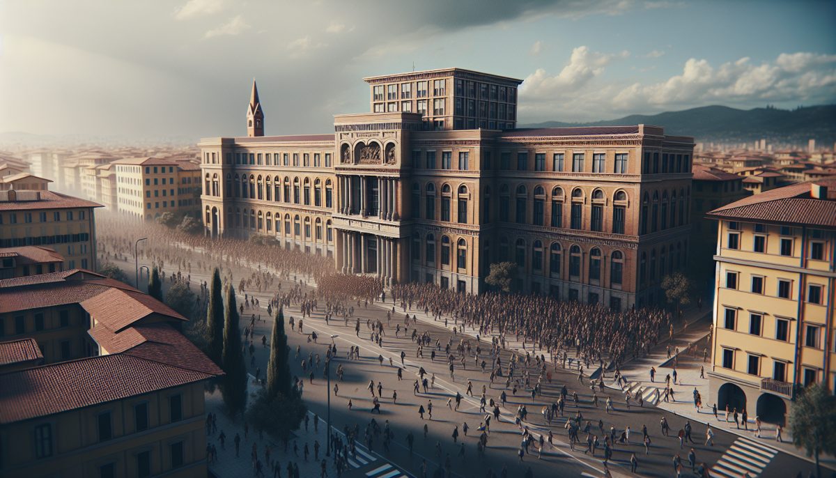 Evacuazione di emergenza al liceo scientifico Leonardo da Vinci di Firenze