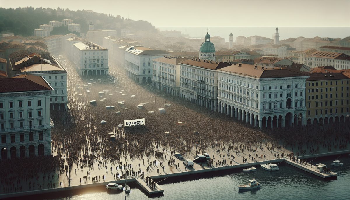 Trieste in piazza contro la cabinovia: migliaia di manifestanti alzano la voce