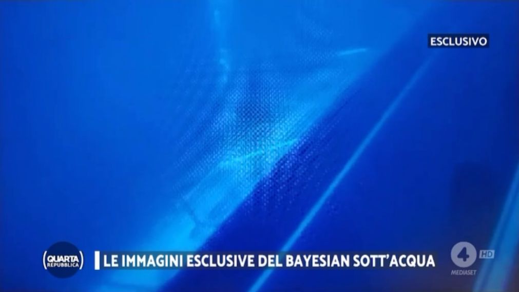 Bayesian, le prime riprese esclusive del relitto sommerso su "Quarta Repubblica".