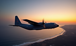 Aereo italiano carico di aiuti umanitari per Gaza