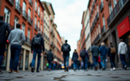 Manifestazione di lavoratori in sciopero in Italia