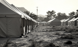 Refugio temporaneo per migranti a Lipa