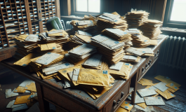 Portalettere di Cassino con corrispondenza non consegnata