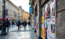Manifestazione contro la violenza sulle donne in Italia