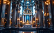 Papa Francesco durante una cerimonia di esequie papali