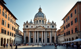 Immagine del Giubileo 2025 a Roma con pellegrini